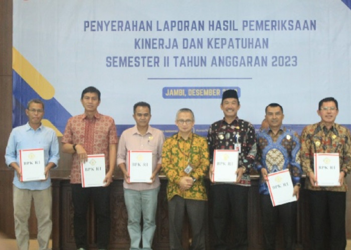 BPK Serahkan LHP Kinerja dan Kepatuhan Semester II bagi 5 Kabupaten/Kota