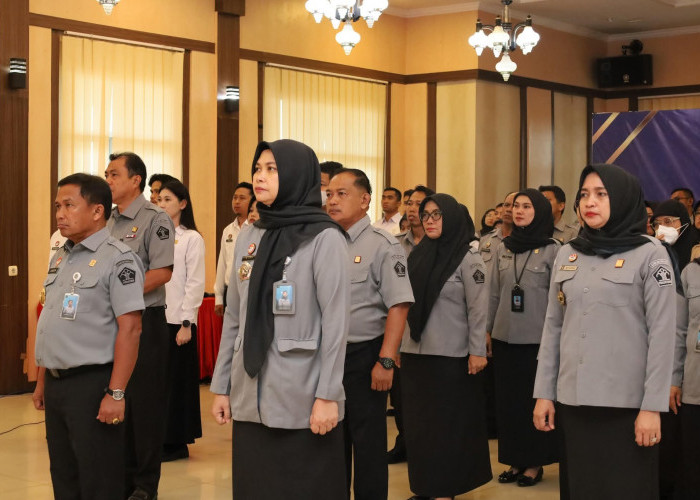 Awali 2026, Kanwil Kemenkum Jambi ikuti Apel Pagi Bersama di Lingkungan Kementerian Hukum