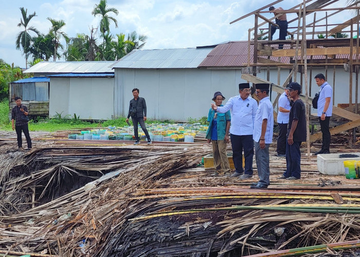 Ringankan Korban Longsor, Bupati Tanjabbar Tinjau dan Salurkan Bantuan