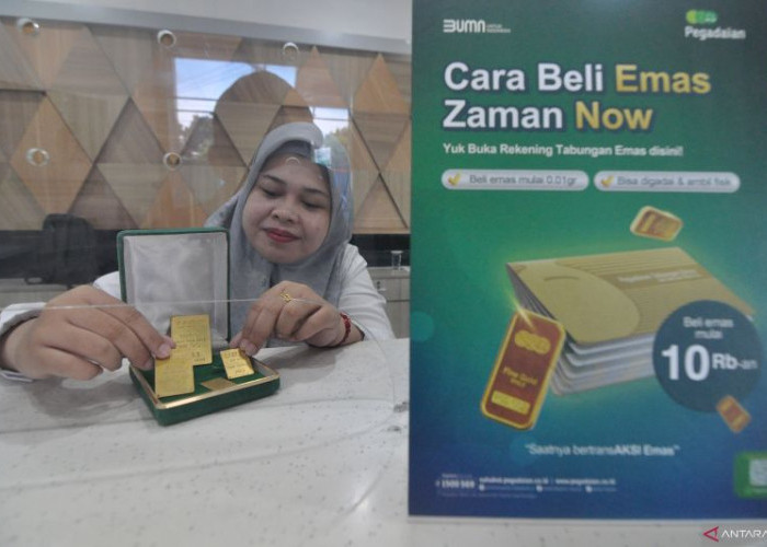Emas di Pegadaian, Antam-Galeri24 Stabil, UBS Turun Tipis Hari Ini