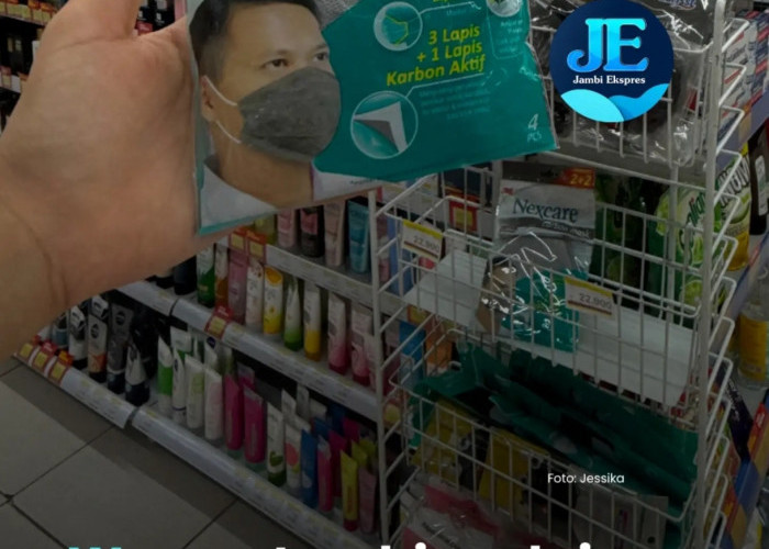 Masker Mulai Langka di Jambi Menyusul Kabut Asap yang Kian Pekat 