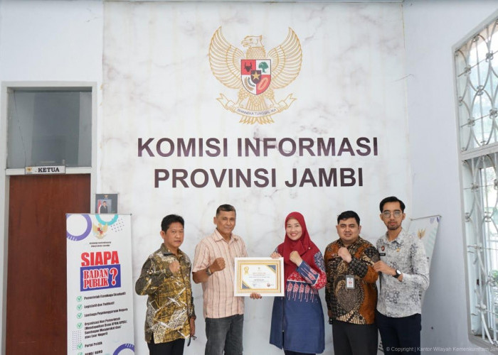 Kanwil Kemenkumham Jambi Kembali Raih Penghargaan Keterbukaan Informasi se Provinsi Jambi