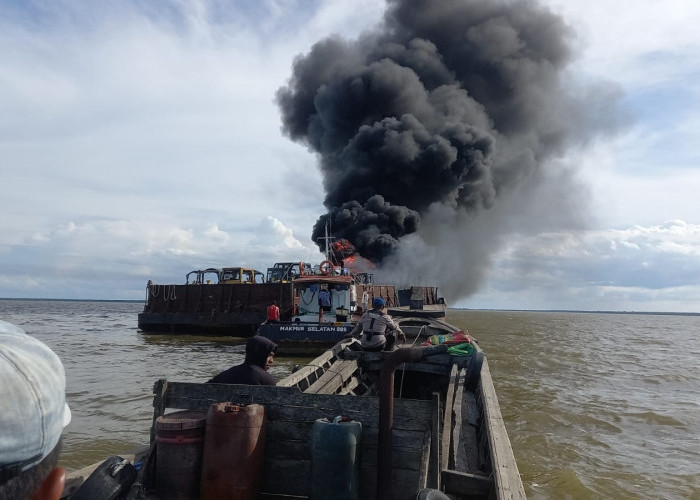 Ditpolairud Polda Jambi Temukan Petunjuk Baru Pasca Terbakarnya Kapal TB di Tengah Laut Tanjabtim