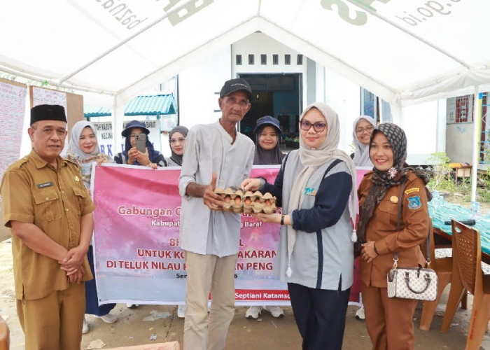 Sambangi Korban Kebakaran Teluk Nilau, Ketua GOW Tanjab Barat Sampaikan Empati dan Salurkan Bantuan Pemulihan
