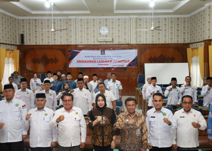 Kanwil Kemenkum Jambi Gelar Sosialisasi Apostille di Kemenag Merangin, Permudah Legalisasi Dokumen Luar Negeri