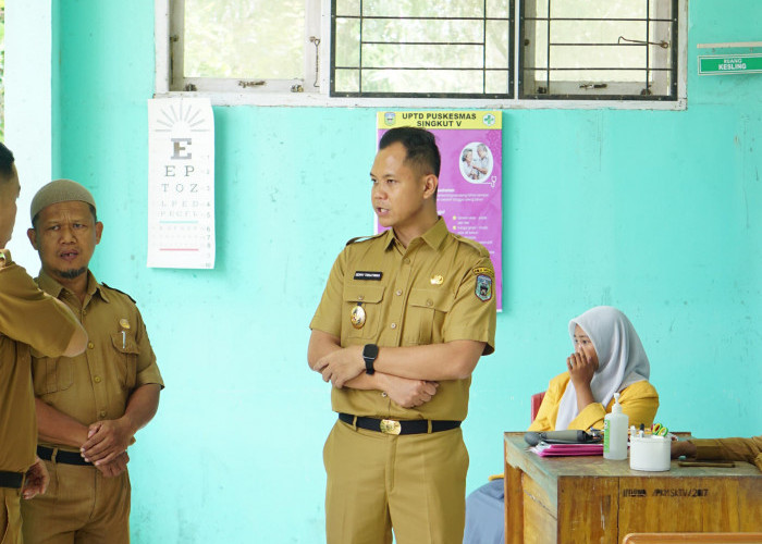 Pastikan Pelayanan Kesehatan Berjalan Baik, Wabup Gerry Tinjau Puskesmas