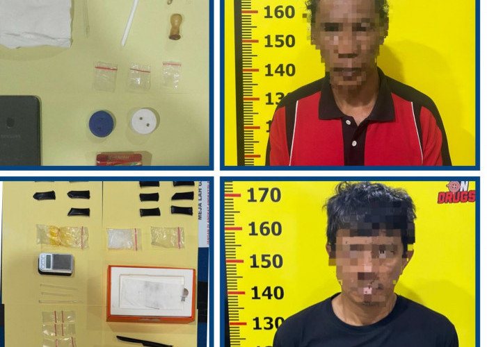 Polres Kerinci Tangkap Dua Pengedar Sabu, Sita Lebih dari 28 Gram