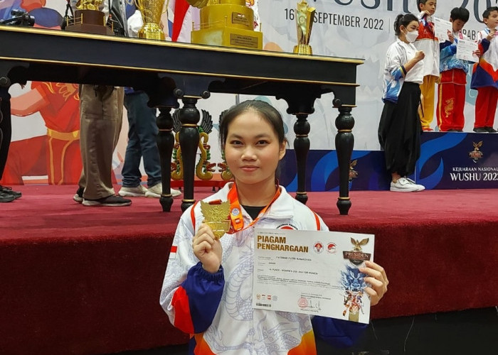 Mahasiswa FH UNJA Raih Medali Emas Wushu Piala Presiden