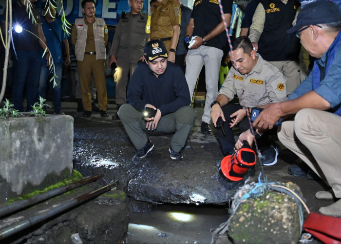 Upaya Tangani Banjir, Wakil Wali Kota Jambi Tinjau Pembenahan Drainase di Kawasan Pasar