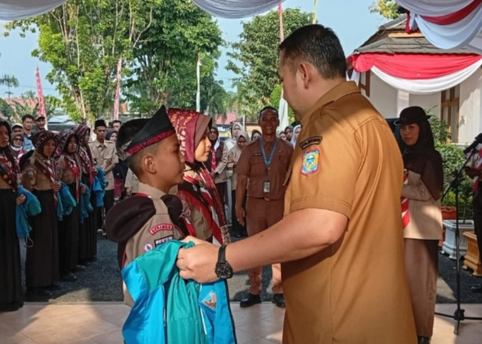 Bupati Merangin M. Syukur Lepas 42 Anggota Kontingen Jamnas XII 2026 ke Cibubur