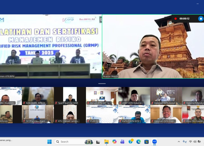 Selenggarakan Pelatihan Manajemen Risiko Tingkat Lanjut, Menteri Nusron: Front End Pelayanan Paling Dasar