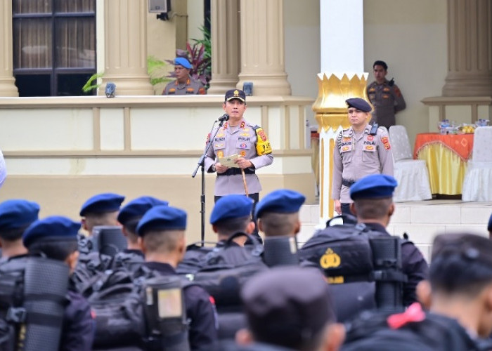 Apel Pergeseran Pasukan Pengamanan Pilkada 2024, Polda Jambi Berangkatkan 731 Personel 