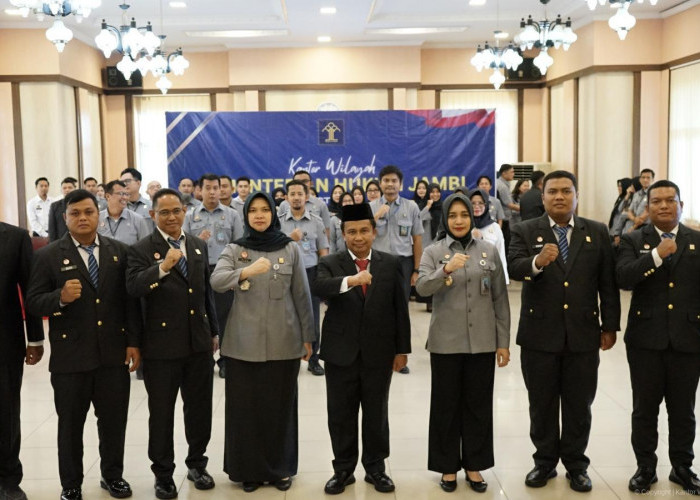 Kakanwil Kemenkum Jambi Lantik Pejabat Manajerial dan Kenaikan Jenjang Jabatan Fungsional