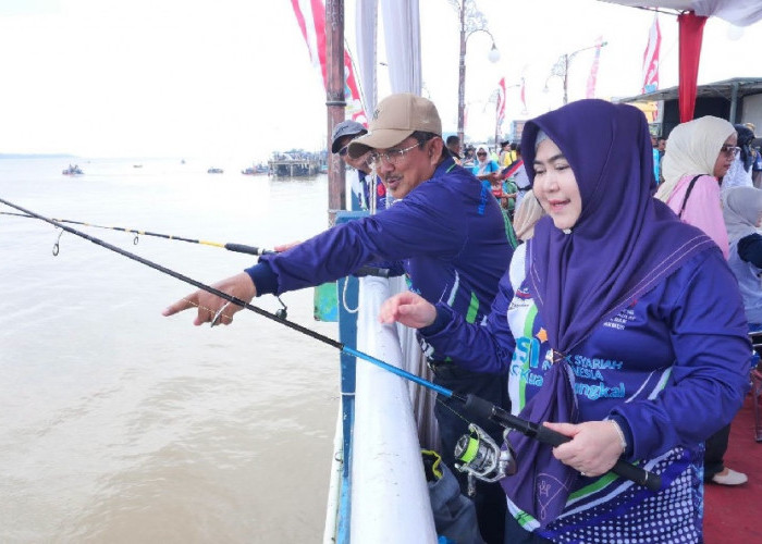 Bupati Anwar Sadat Buka Lomba Mancing Semarakkan HUT RI dan HUT Tanjab Barat di WFC Kuala Tungkal