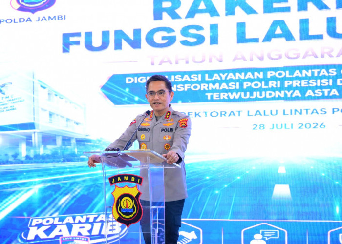 Polda Jambi Gelar Rakernis Fungsi Lantas 2026, Dorong Digitalisasi Layanan dan Penegakan Hukum yang Humanis