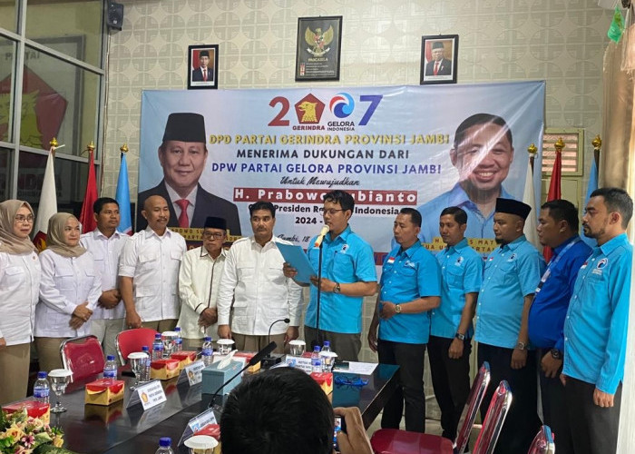 Nyatakan Dukungan, Gelora Jambi Siap Menang Prabowo Subianto