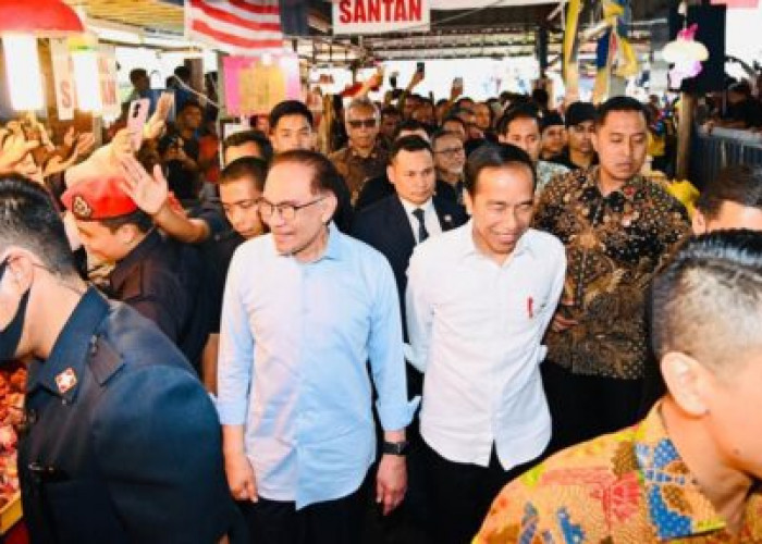 Ketika Presiden Jokowi dan PM Anwar Sambangi Pasar Chow Kit-Malaysia