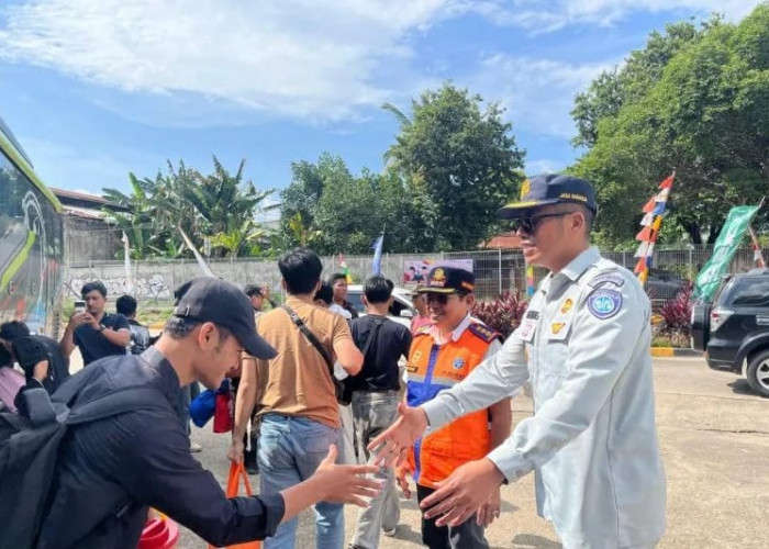 Ratusan Perantau Mudik Gratis dari Jakarta Mulai Tiba di Jambi