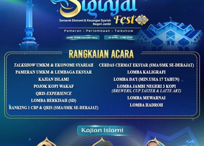 Siginjai Fest 2026 Hadirkan Ekonomi Syariah, UMKM hingga Kajian Inspiratif