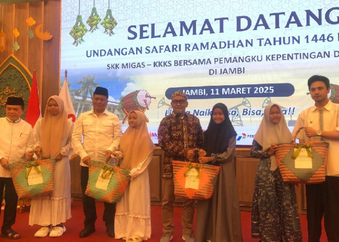 SKK Migas-PetroChina dan KKKS Gelar Safari Ramadhan di Jambi dan Berbagi Kebahagiaan Dengan Anak Yatim