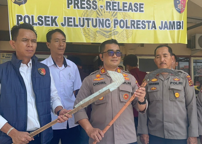 Tiga Remaja kelompok Berandalan Diamankan Polsek Jelutung Saat Bawa Sajam 