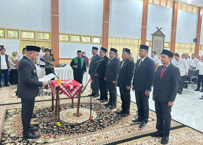 Dedy Putra Lantik 5 Pejabat Eselon II Pemkab Bungo, Berikut Nama-Namanya