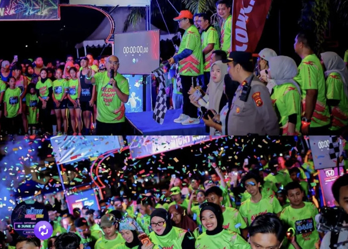Glow Night Run 5K CitraRaya Jambi Sukses Digelar, Jadi Ajang Seru-seruan Berhadiah Motor