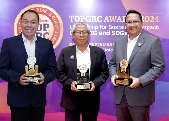 Konsisten Terapkan GRC, Jasa Raharja Raih Tiga Penghargaan dalam Ajang TOP GRC Award 2024