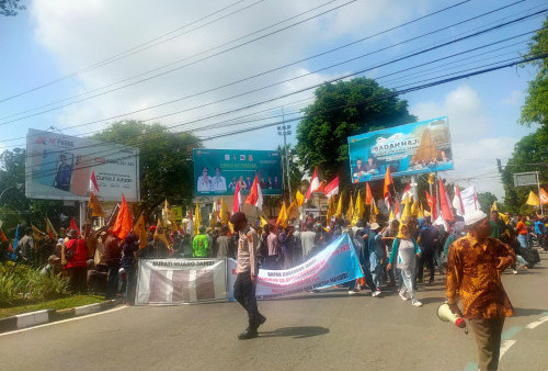 Serikat Petani Indonesia  Jambi Tumpah di Perempatan BI Jambi, Ini Tuntutan Demonstran
