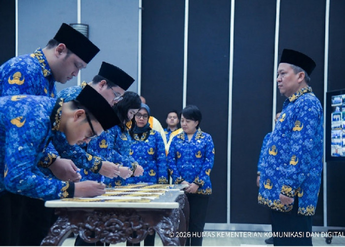 Perkuat Layanan Publik Digital dan Integritas Aparatur, Kemkomdigi Lantik 582 PNS dari Formasi Umum