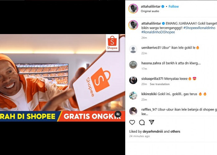 Ronaldinho Kembali! Legenda Sepak Bola Joget Samba di Iklan Terbaru Shopee