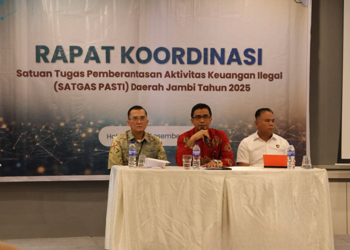 OJK Jambi Gelar Rakorda Satgas Pasti, Perkuat Koordinasi Penanganan Keuangan Ilegal