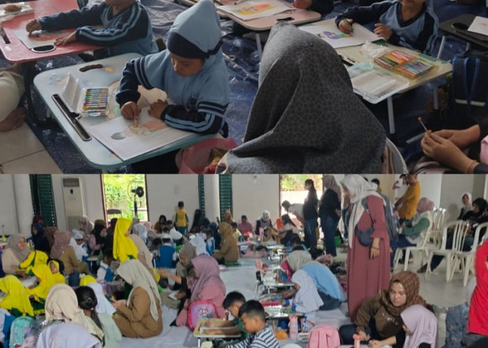 Ratusan Anak Ikuti Lomba Mewarnai di Museum Siginjei Jambi