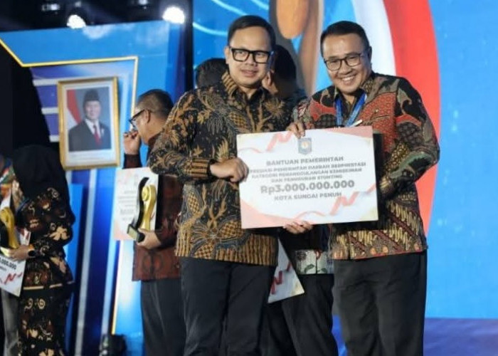 Berhasil Tekan Kemiskinan-Stunting, Wako Alfin Terima Penghargaan dan Bonus Insentif Fiskal Rp 3 M