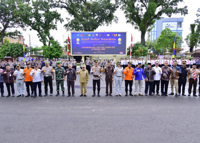 Kepala Kantor Jasa Raharja Wilayah Jambi Hadiri Apel Gelar Pasukan Operasi Ketupat 2025