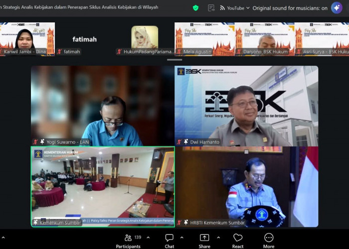 Policy Talks Nasional, Momentum Kanwil Kemenkum Jambi Perkuat SDM Kebijakan 
