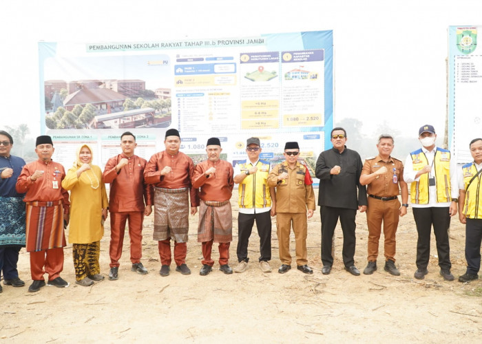 Gubernur Al Haris Tinjau Pembangunan Sekolah Rakyat Tahap III.B di Bungo, 7,6 Hektar untuk 2.520 Anak