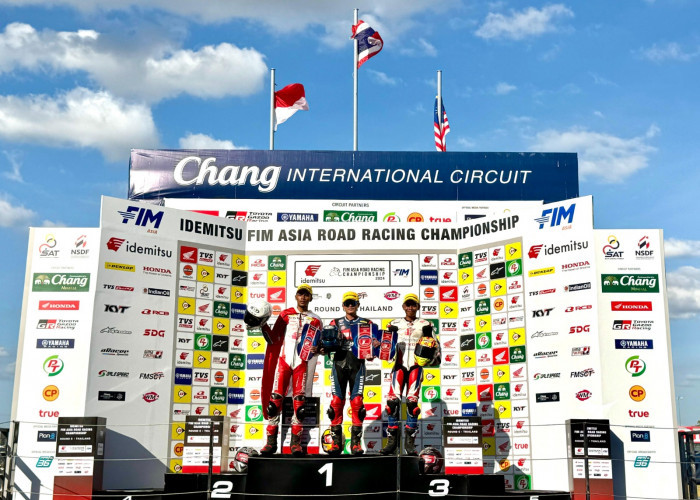 Gelar Juara Asia di Depan Mata, Pebalap AHRT Double Podium di Race 1 ARRC Buriram