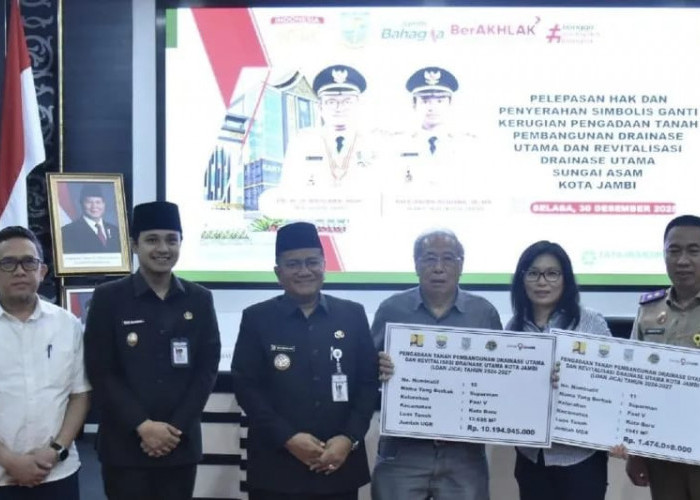 Pemkot Jambi Ganti Rugi 31 Hektare Lahan Proyek Pengendalian Banjir