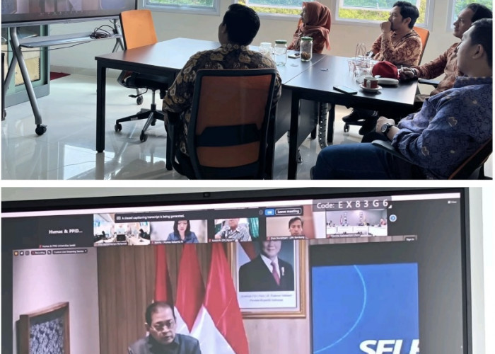 PPID UNJA Hadiri Sosialisasi Pengisian SAQ Monev KIP 2025