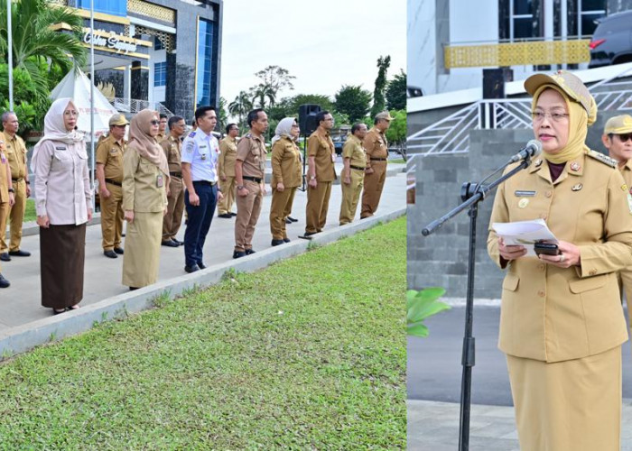 Pj Walikota Jambi Sri Purwaningsih Pimpin Apel Disiplin ASN, Tekankan Pentingnya Kolaborasi dan Loyalitas