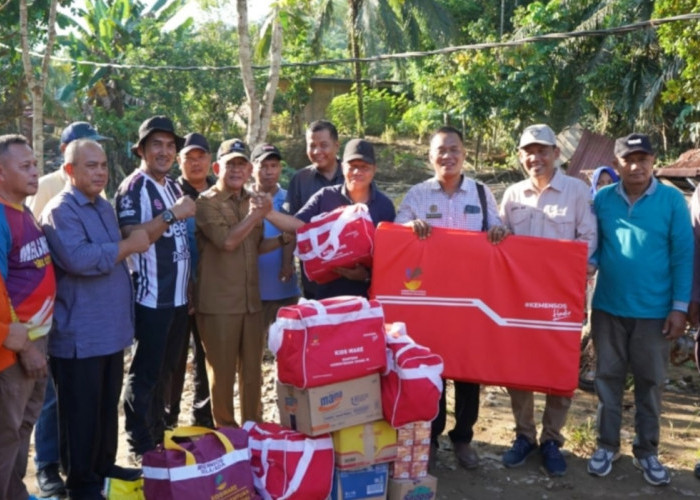 80 Rumah Terdampak 10 Hanyut, Pemkab Merangin Salurkan Bantuan, Siapkan Jembatan Baru di Pulau Bayur