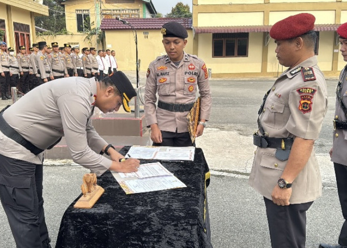 Kasat Reskrim dan Dua Kapolsek di Kerinci Berganti, Ini Pesan Kapolres Saat Sertijab