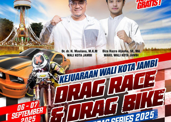 Dorong Sport Tourism, Pemkot Jambi Gelar Drag Race dan Drag Bike Nasional dengan Peserta Lintas Provinsi