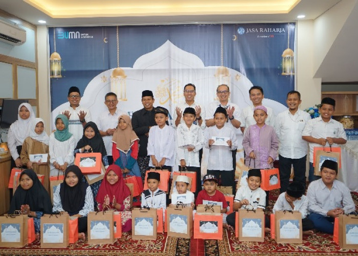 Direktur Keuangan Jasa Raharja Safari Ramadhan Bersama Anak Asuh Bimbingan Baznas di Cabang Jambi