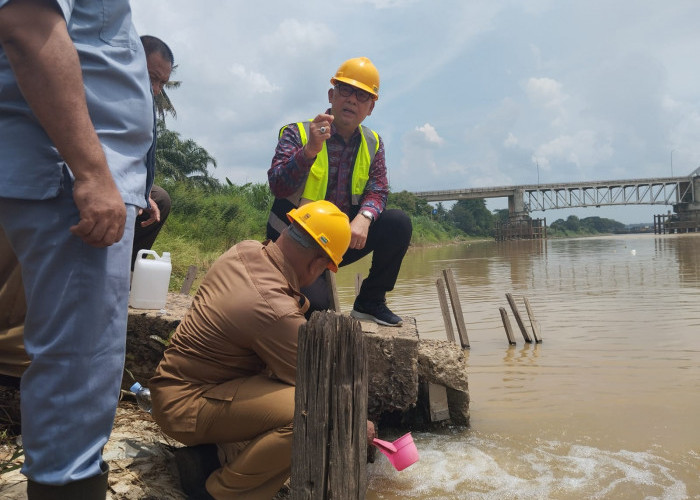 DPR RI Syarif Fasha Cek Pembuangan Limbah PT Jambi Waras ke Sungai Batanghari, Ini Hasilnya