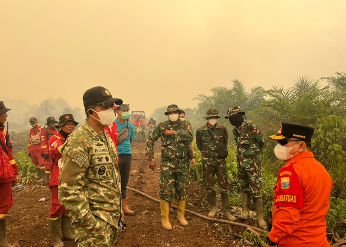 Danrem 042/Gapu Dampingi Gubernur Jambi, 148 Personel Gabungan Diterjunkan Perkuat Satgas Karhutla