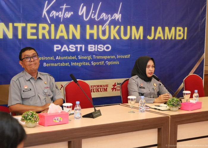 Kadiv Pelayanan Hukum Kanwil Kemenkum Jambi Pimpin Rapat Internal Bahas Program Kerja Divisi