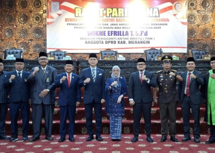 Hadiri Pelantikan PAW Anggota DPRD Merangin, Wabup A Khafidh Berharap Wike Efrilla Amanah Jalankan Tugas