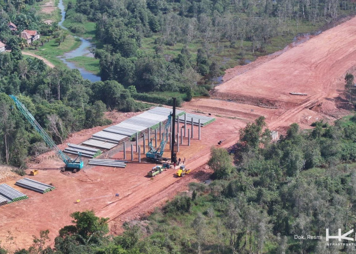 Pangkas Waktu Tempuh Betung–Jambi Jadi 30 Menit, HKI Akselerasi Proyek Tol Betung–Jambi Seksi 1B